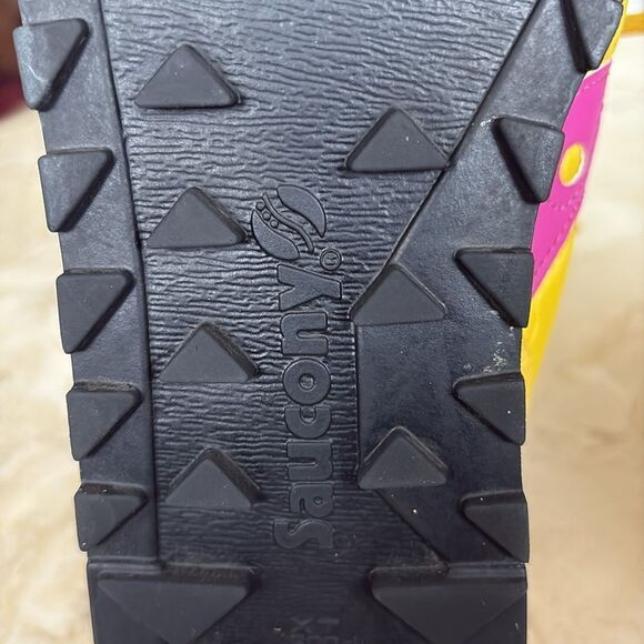 SAUCONY Jazz Original Retro Classic Sneakers Running Shoes Yellow & Pink - Picture 13 of 13